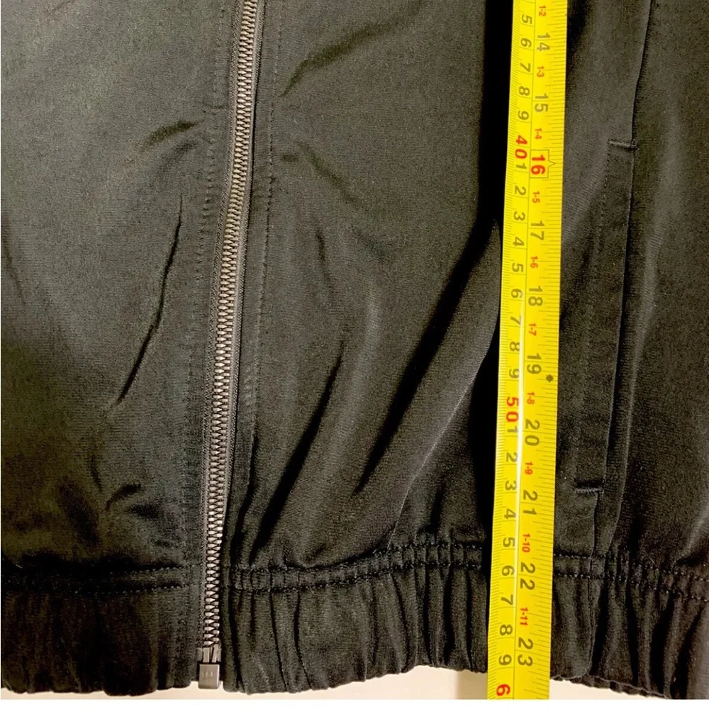 Adidas Jacket Women Small Black White Track Stripes Athletic Sports Zip Casual - Picture 12 of 12